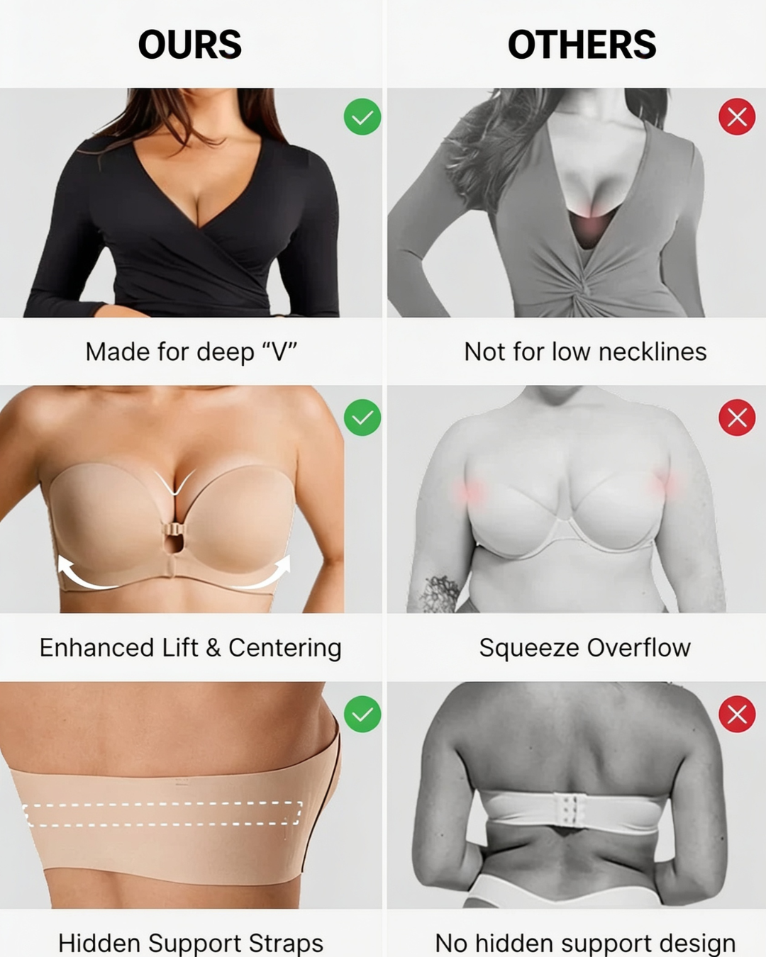 HUSH WEAR SecureLift Strapless Bra