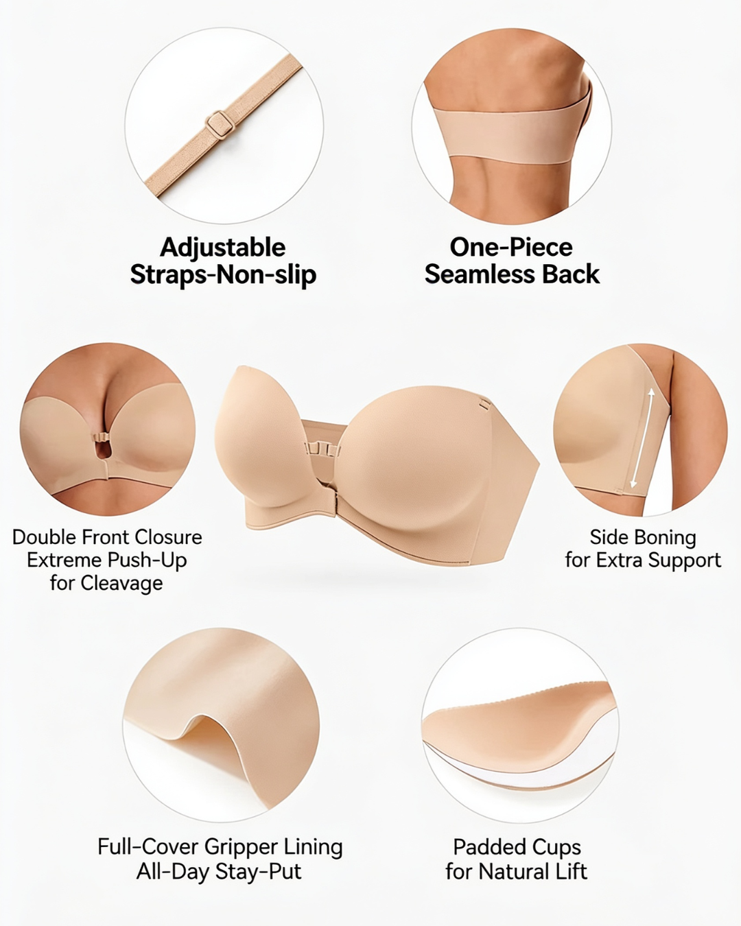 HUSH WEAR SecureLift Strapless Bra