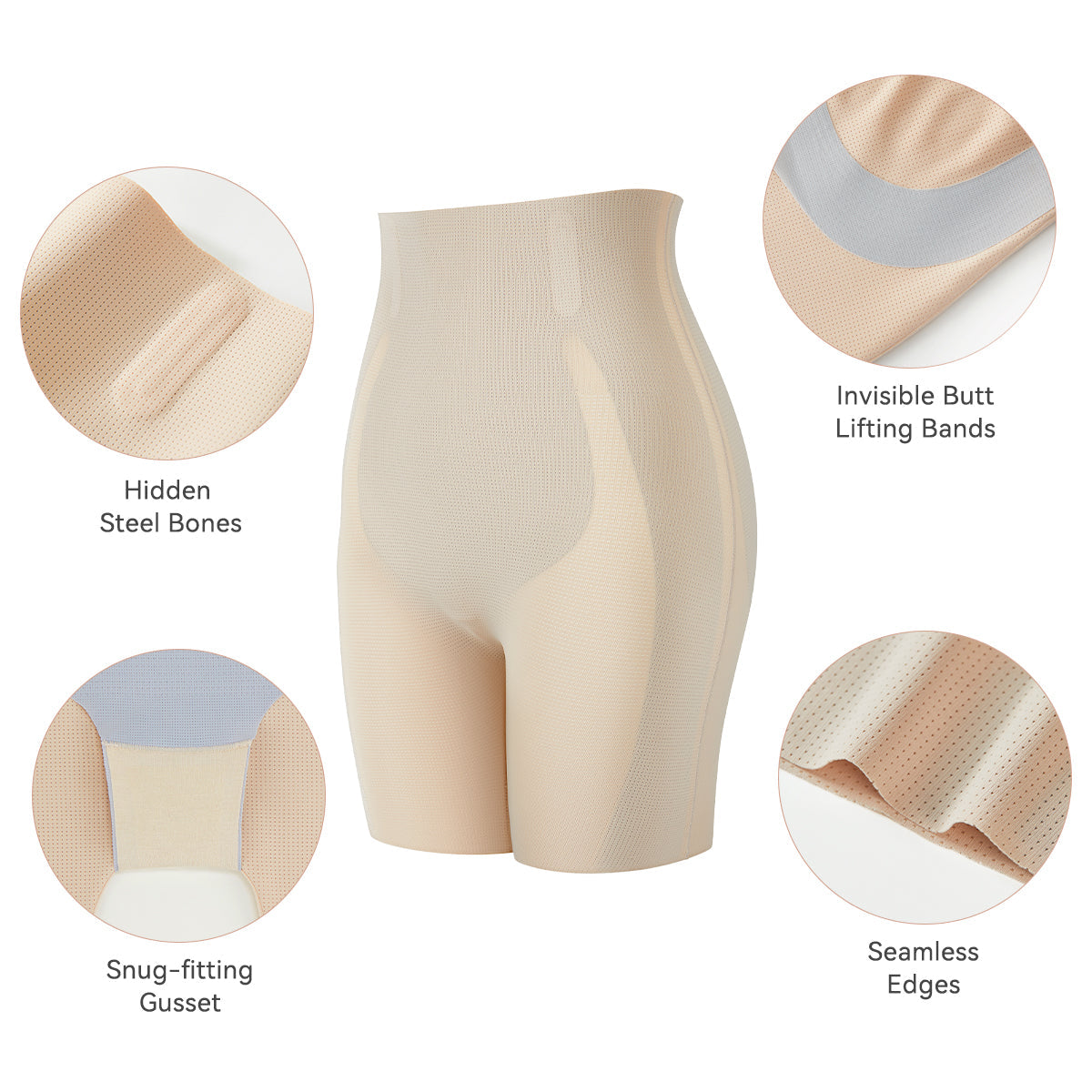 HUSH WEAR Sculpt Shorts™ · Tummy Control & Butt Lift