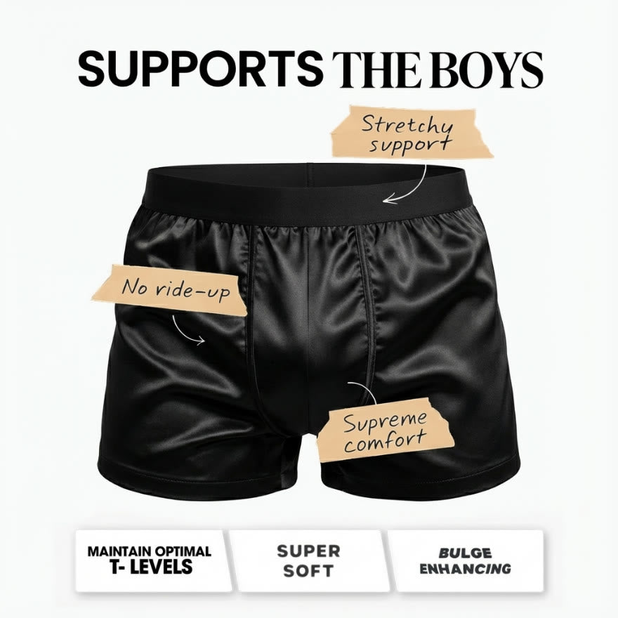 Boxers Reinvented: HUSH WEAR Premium Silk Boxer Shorts