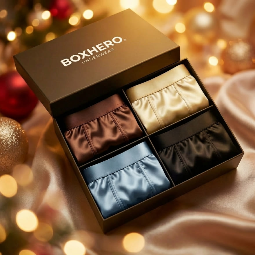 Boxers Reinvented: HUSH WEAR Premium Silk Boxer Shorts