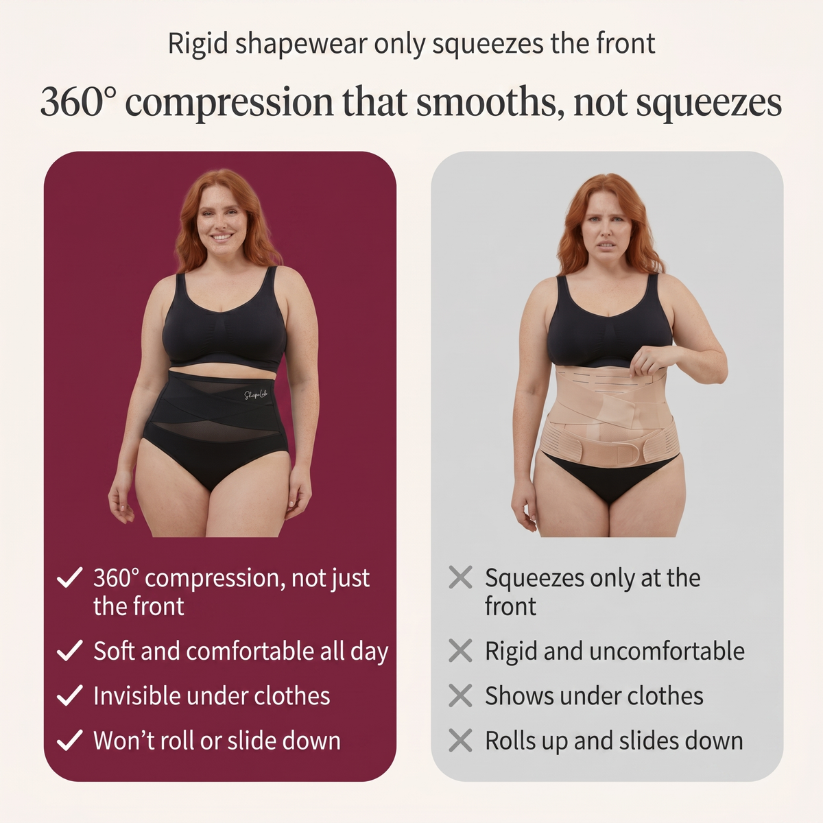HUSH WEAR Sculpt Brief™ · Postpartum Support
